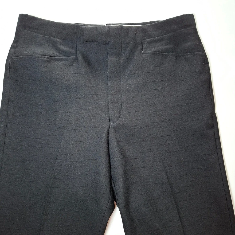 Vintage 70s‎ Petrocelli 3 Piece Suit Mens 40R Black Vest Pants Disco